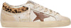 Super-Star Sneaker White Leather with Leopard Heel